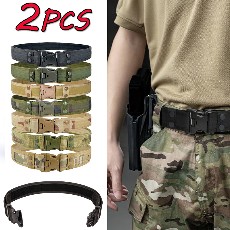 Tactical Combat Belt Quick Release Buckle - Camouflage Tactical Belt Men's Quick Release