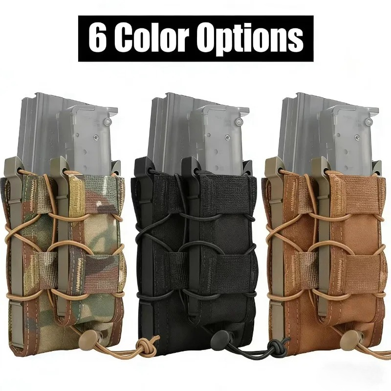 Molle Mag Pouch Double Magazine 5.56 9Mm - Tactical Magazine Pouch Camouflage Molle Mag