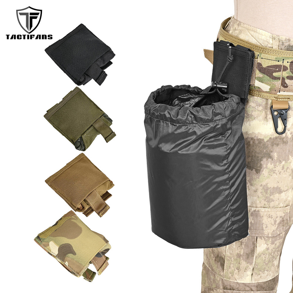 Tactical Dump Pouch Foldable Drop Bag - Ultralight Foldable Drop Dump Pouch Utility