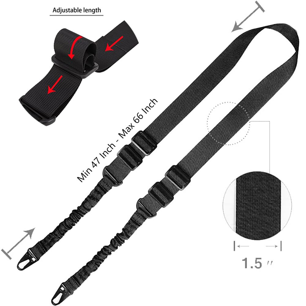 Tactical Sling 2 Point Quick Adjust Rifle - Tactical Two Point Sling with 2