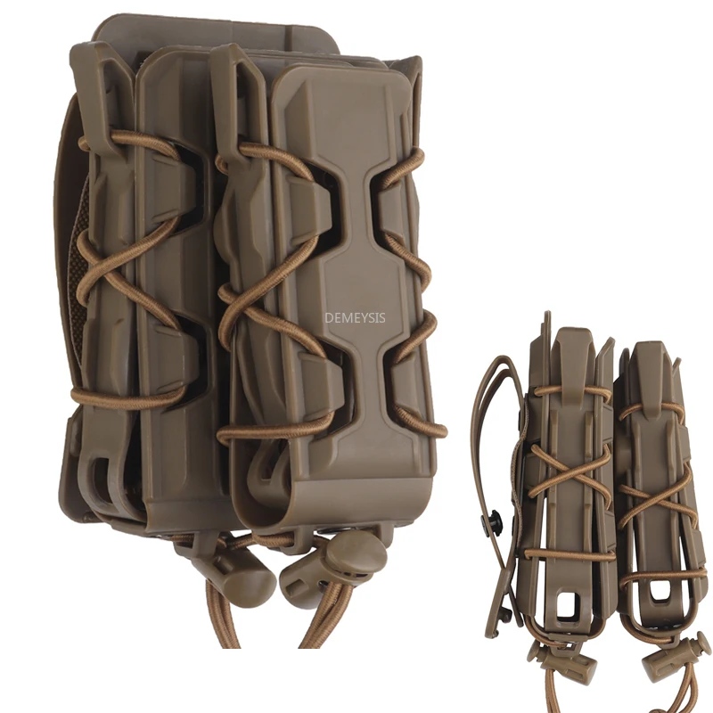 Molle Mag Pouch Double Magazine 5.56 9Mm - Tactical 5.56 9mm Molle Pistol Mag