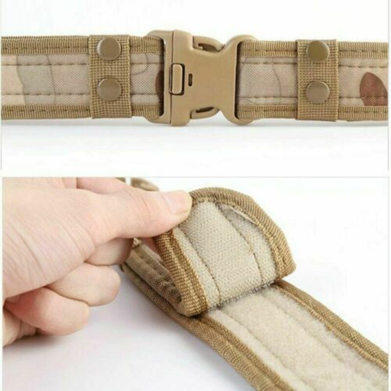 Camouflage Tactical Belt Men's - Tactical Combat Belt Quick Release Buckle 评论和价格