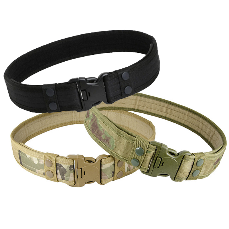Camouflage Tactical Belt Men's - Tactical Combat Belt Quick Release Buckle 评论和价格