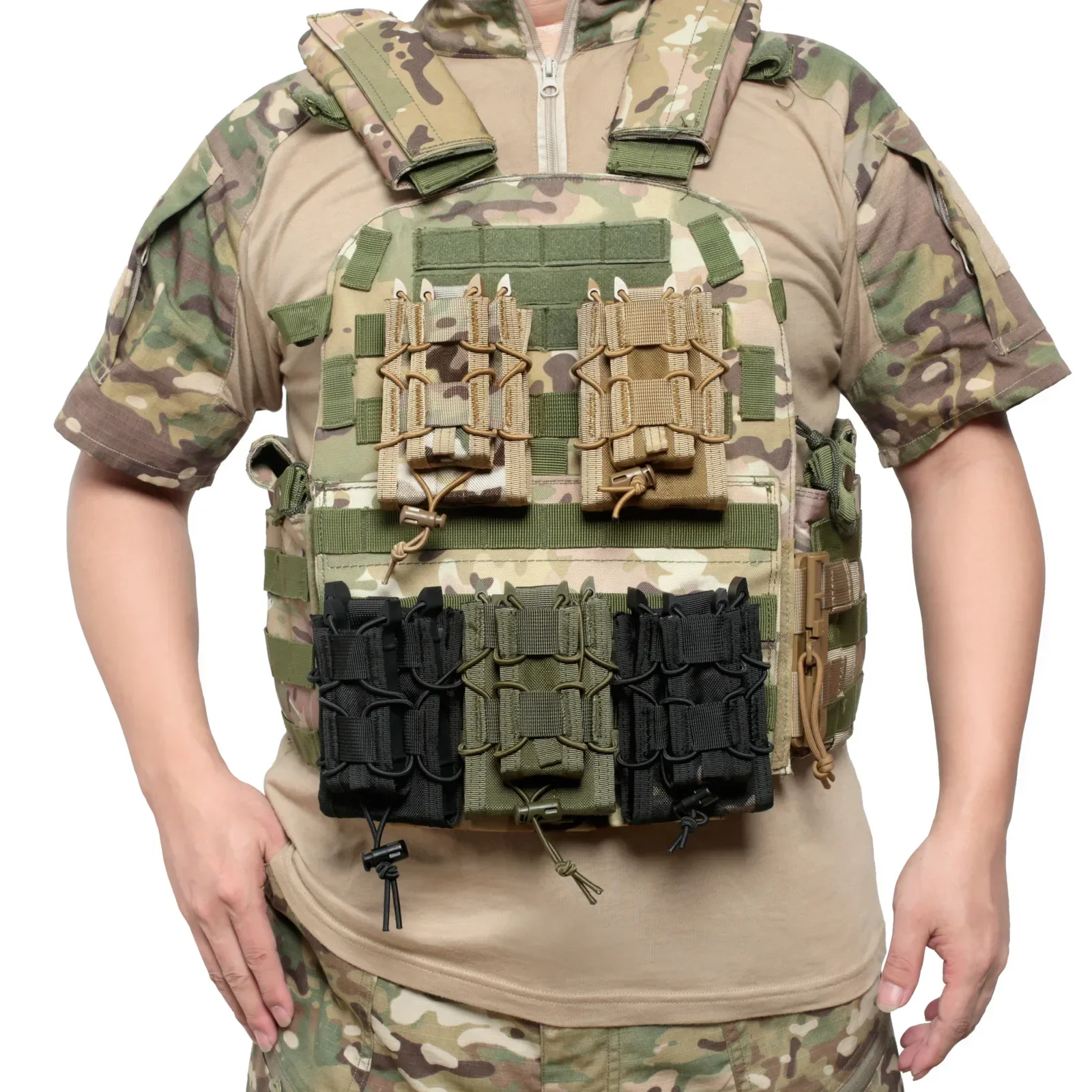 7M 5.56 9mm Molle Magazine Pou - Molle Mag Pouch Double Magazine 5.56 9Mm 评论和价格
