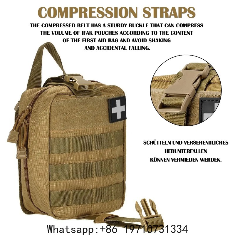 First Aid Kit Bag Empty Molle  - Tactical Med Kit Pouch Ifak Rip Away 评论和价格