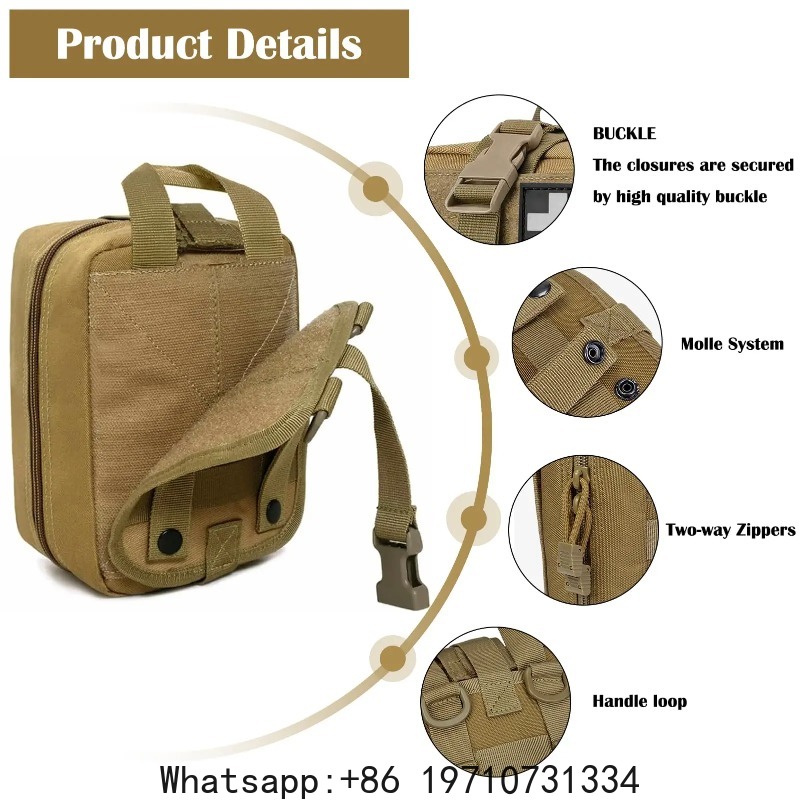 First Aid Kit Bag Empty Molle  - Tactical Med Kit Pouch Ifak Rip Away 评论和价格