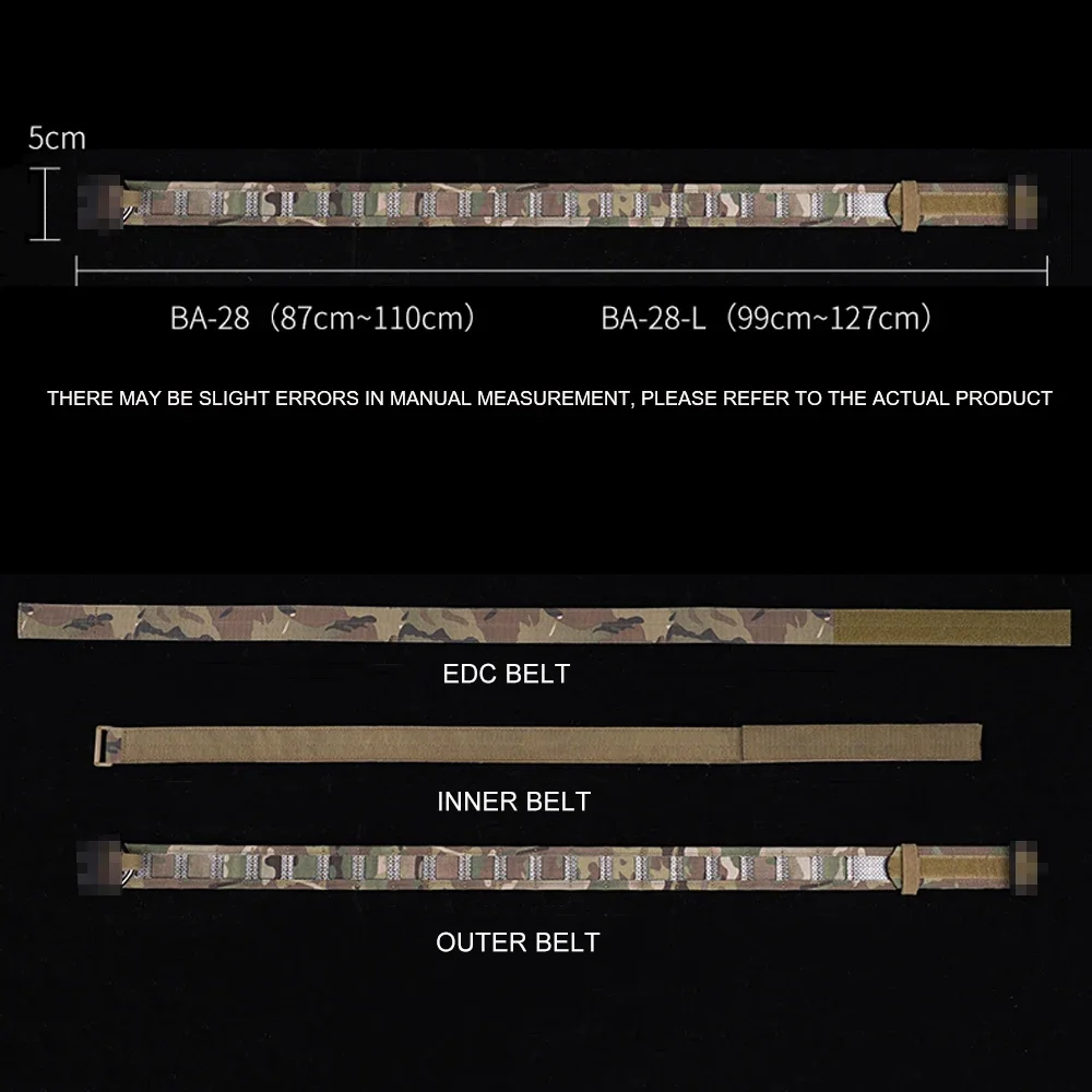 Tactical MOLLE Belt 3 in 1 Qui - Tactical Combat Belt Quick Release Buckle 评论和价格