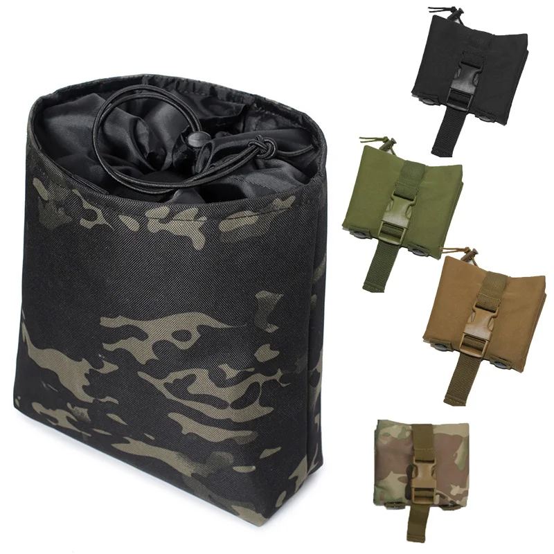 Folding Tactical Molle Magazin - Tactical Dump Pouch Foldable Drop Bag 评论和价格