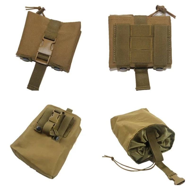 Folding Tactical Molle Magazin - Tactical Dump Pouch Foldable Drop Bag 评论和价格