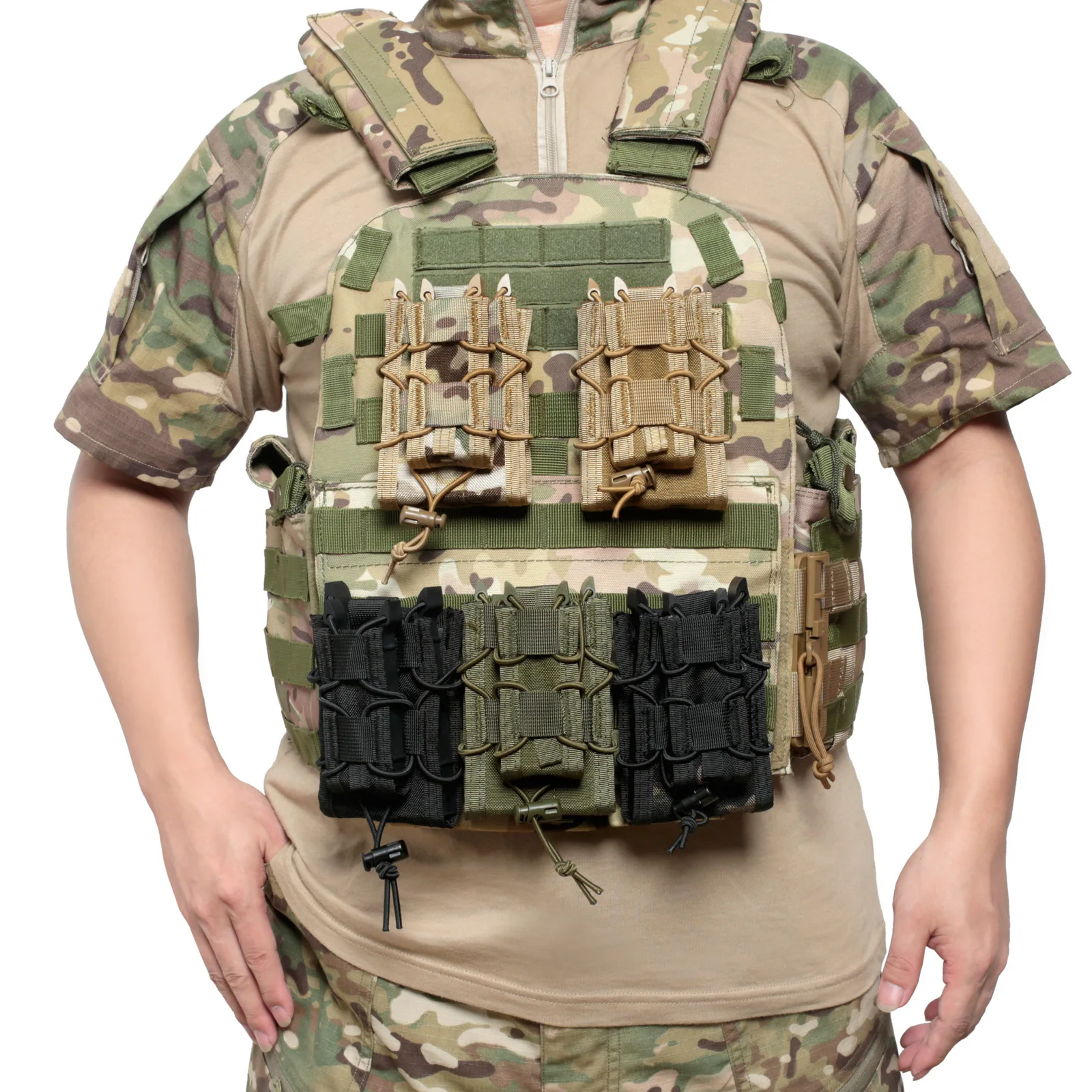 5.56 9mm Molle Magazine Pouch  - Molle Mag Pouch Double Magazine 5.56 9Mm 评论和价格