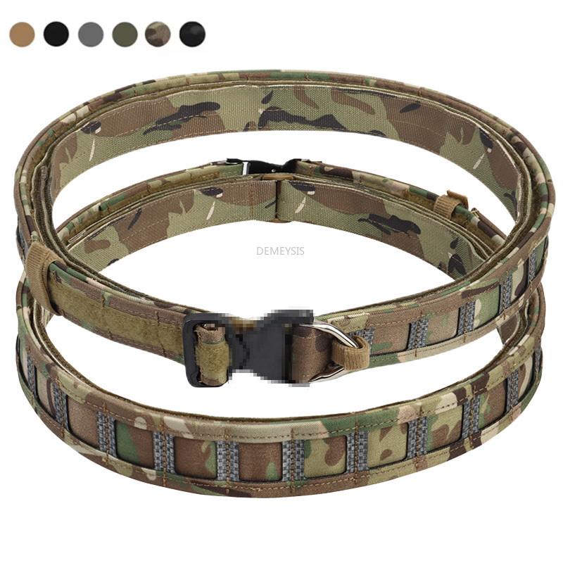 3 in 1 Tactical Waist Belts He - Tactical Combat Belt Quick Release Buckle 评论和价格