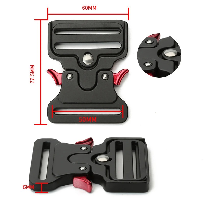 Men's 50mm Tactical Belt Buckl - Tactical Combat Belt Quick Release Buckle 评论和价格