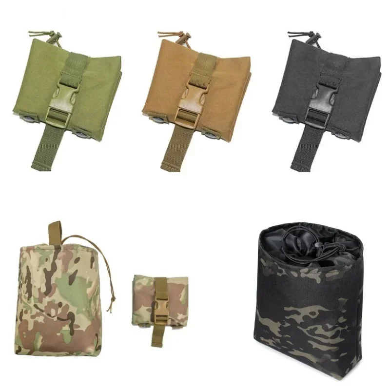 Folding Molle Tactical Magazin - Tactical Dump Pouch Foldable Drop Bag 评论和价格