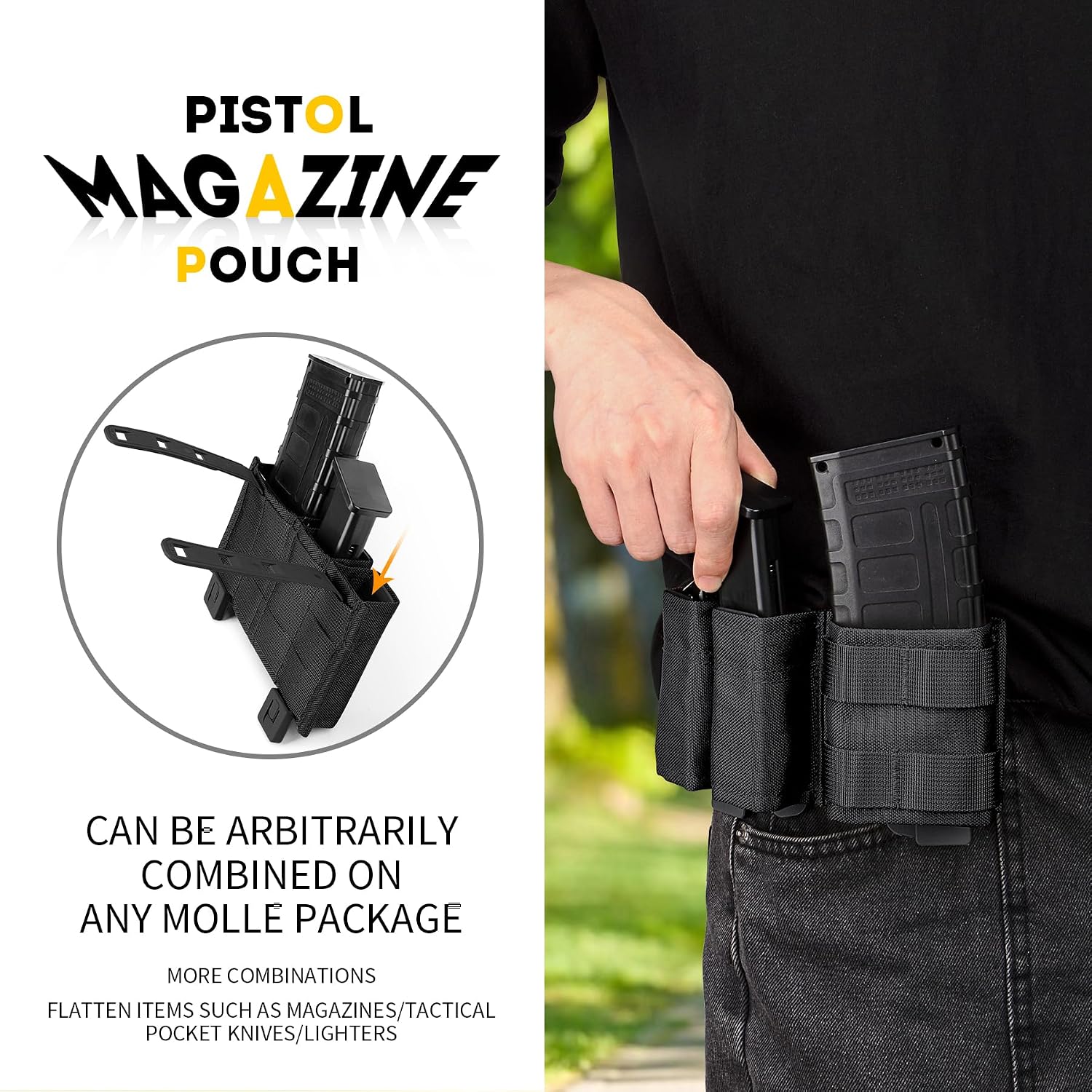 5.56 Magazine Pouch Double 9mm - Molle Mag Pouch Double Magazine 5.56 9Mm 评论和价格