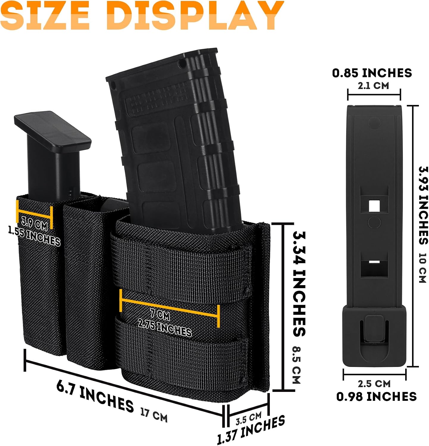 5.56 Magazine Pouch Double 9mm - Molle Mag Pouch Double Magazine 5.56 9Mm 评论和价格