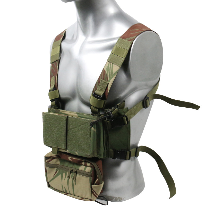 Rhodesian Brushstroke Camo Tac - Tactical Chest Rig Modular Micro Fight 评论和价格