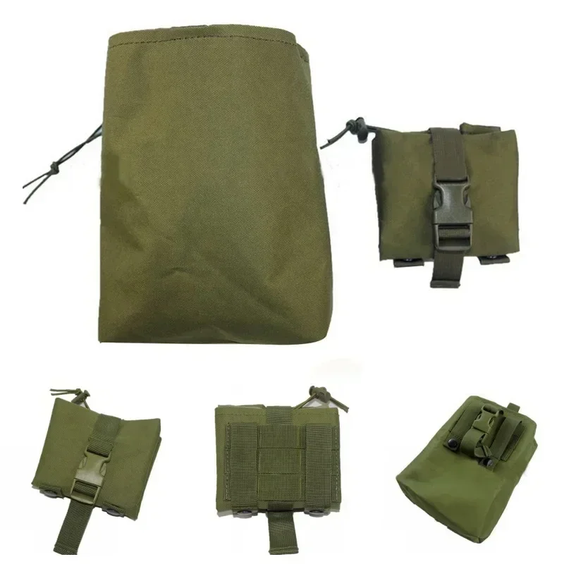 Small Waist Bag Folding Molle  - Tactical Dump Pouch Foldable Drop Bag 评论和价格