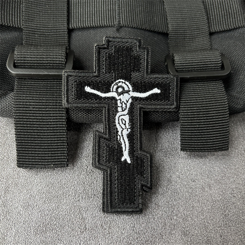 Jesus Cross Patch Tactical Mor - Patch Morale Tactical Military Hook Loop 评论和价格