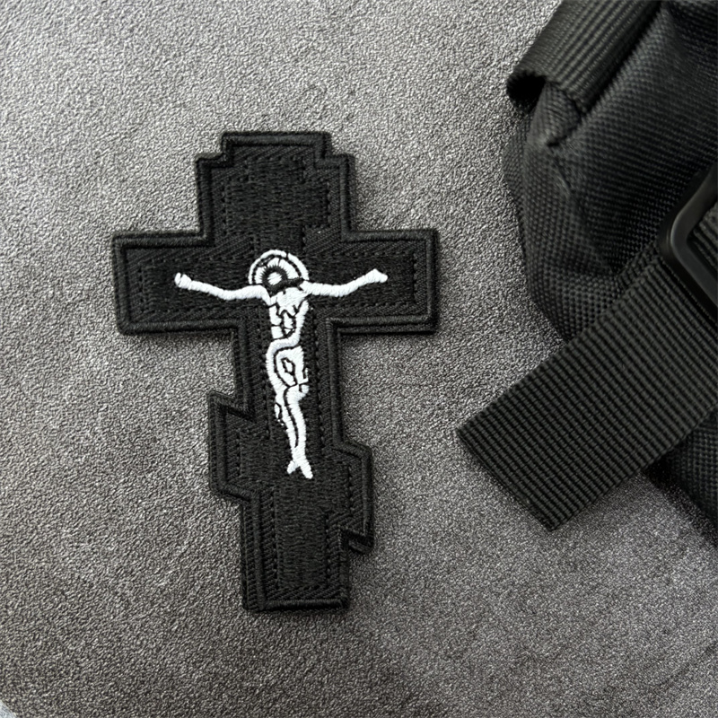 Jesus Cross Patch Tactical Mor - Patch Morale Tactical Military Hook Loop 评论和价格