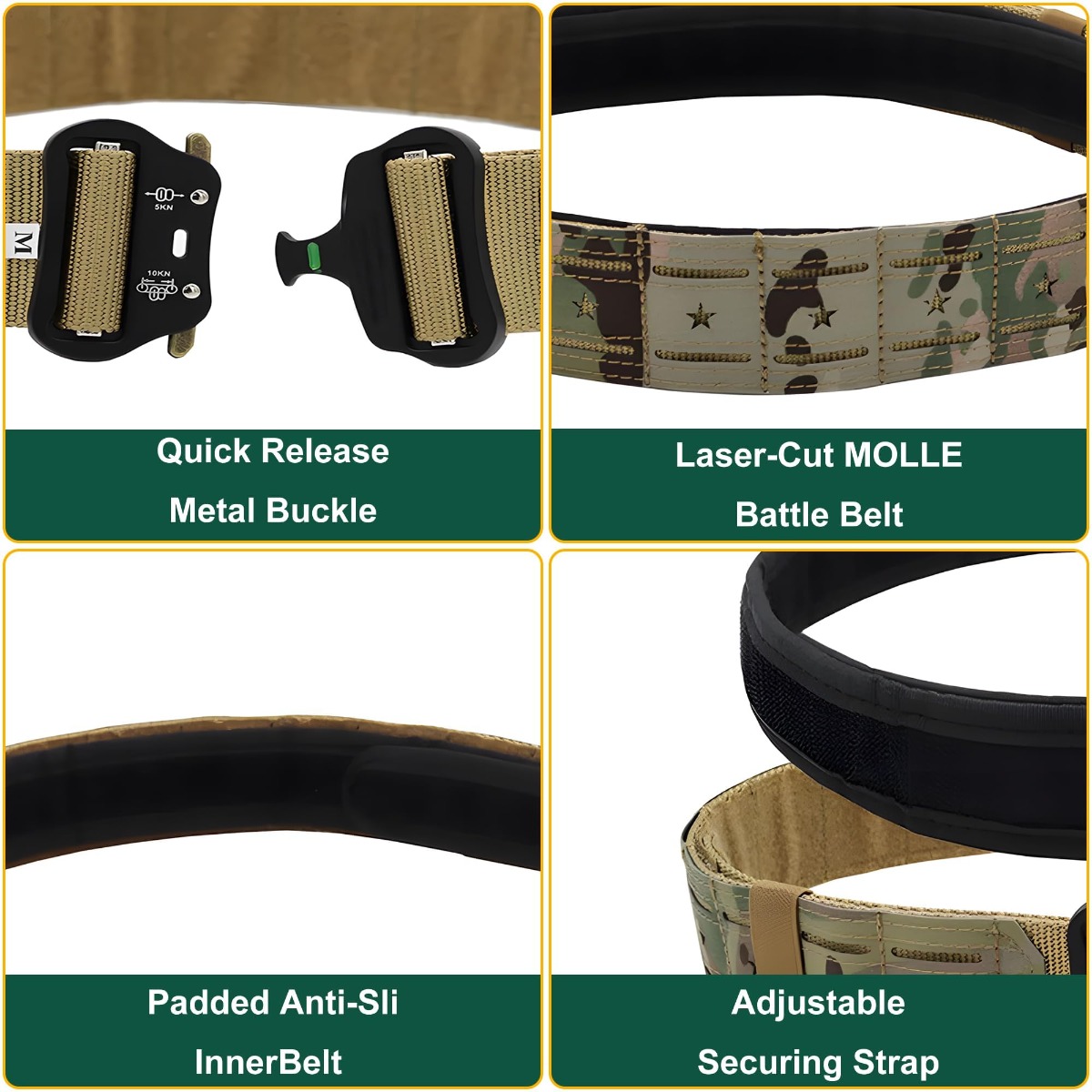 Military Tactical Belt Quick R - Tactical Combat Belt Quick Release Buckle 评论和价格