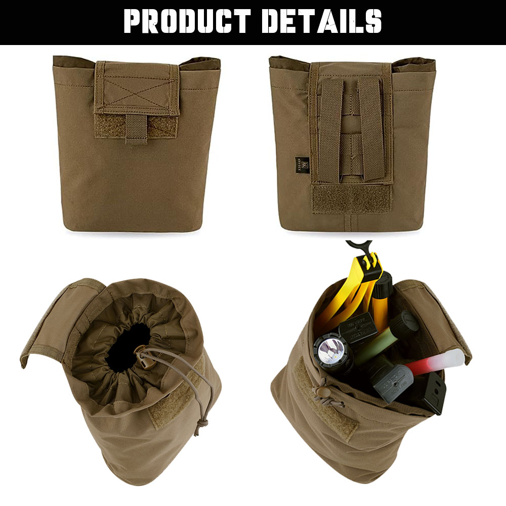 KRYDEX Tactical MOLLE Foldable - Tactical Dump Pouch Foldable Drop Bag 评论和价格
