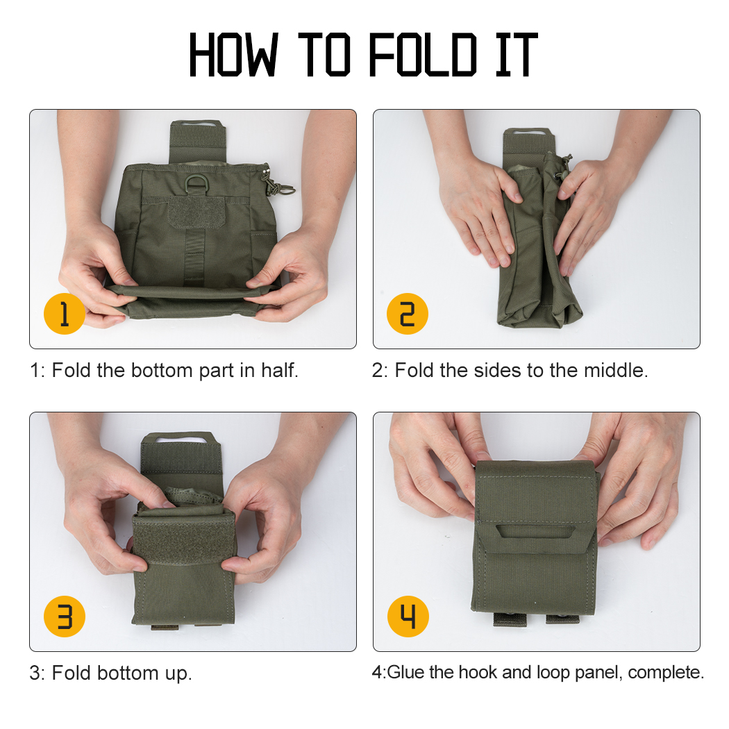 IDOGEAR Tactical Dump Pouch MO - Tactical Dump Pouch Foldable Drop Bag 评论和价格