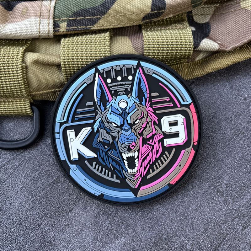 Tactical K9 Dog 3D PVC Patch A - Patch Morale Tactical Military Hook Loop 评论和价格
