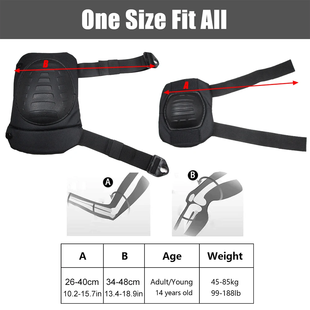 Professional Adjustable Knee & - Combat Knee Pads Elbow Pads Set Military 评论和价格
