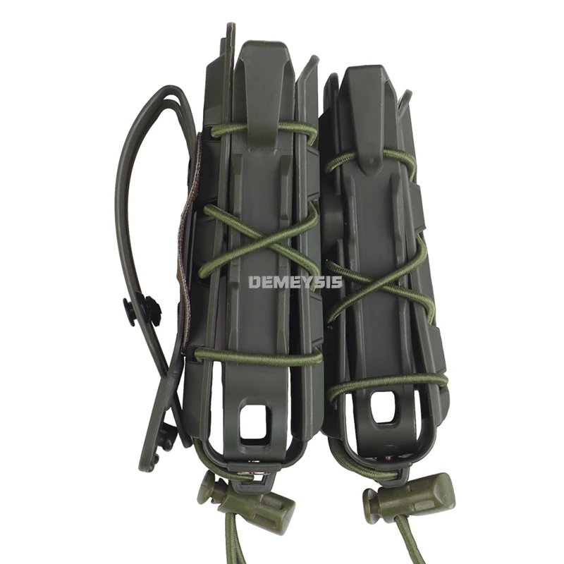 Tactical MOLLE Double Mag Hold - Molle Mag Pouch Double Magazine 5.56 9Mm 评论和价格