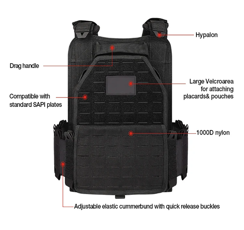 YAKEDA 6094 Tactical Vest Mili - Molle Tactical Vest Military Laser Cut 评论和价格