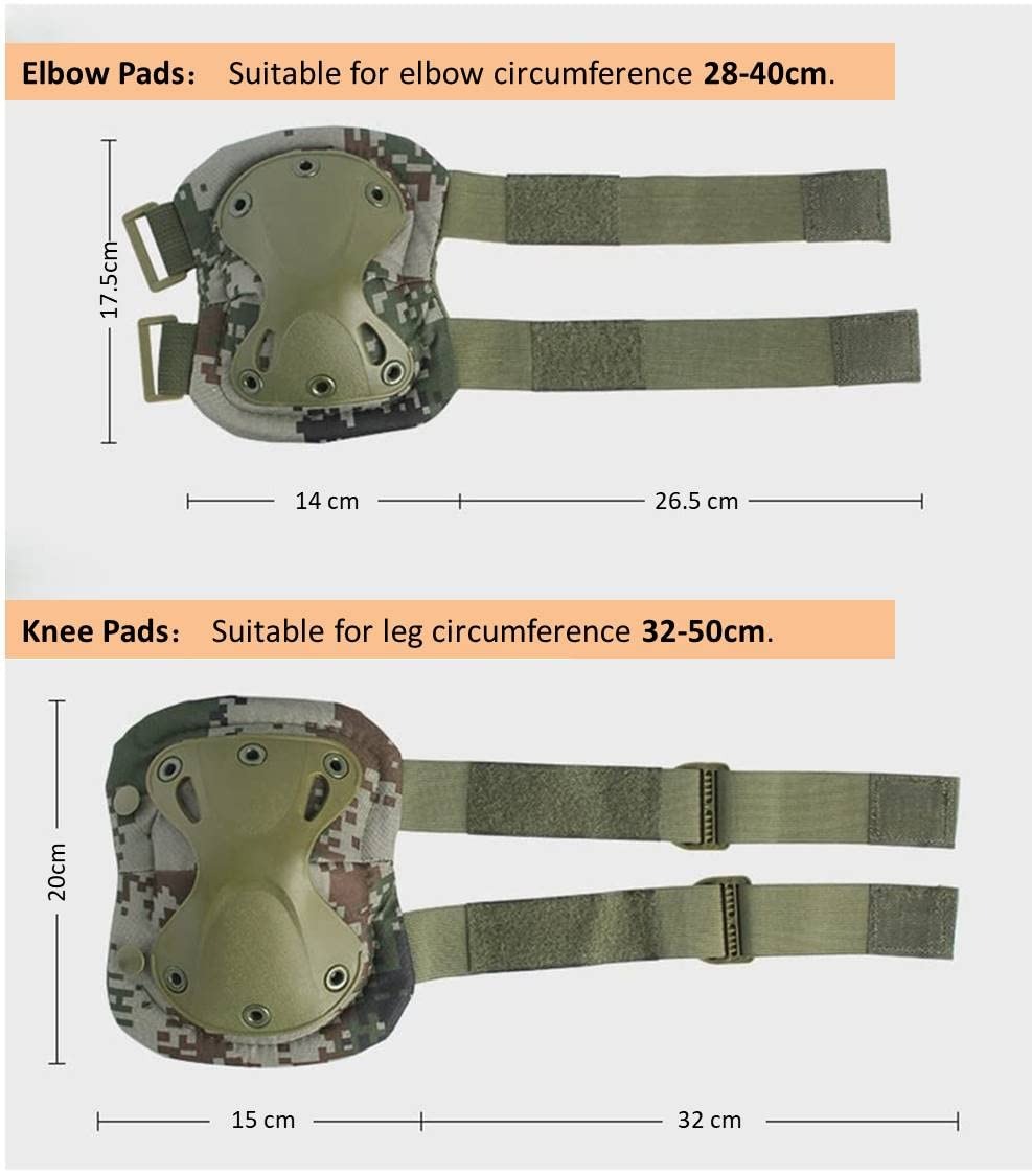 4pcs Military Tactical Knee Pa - Combat Knee Pads Elbow Pads Set Military 评论和价格