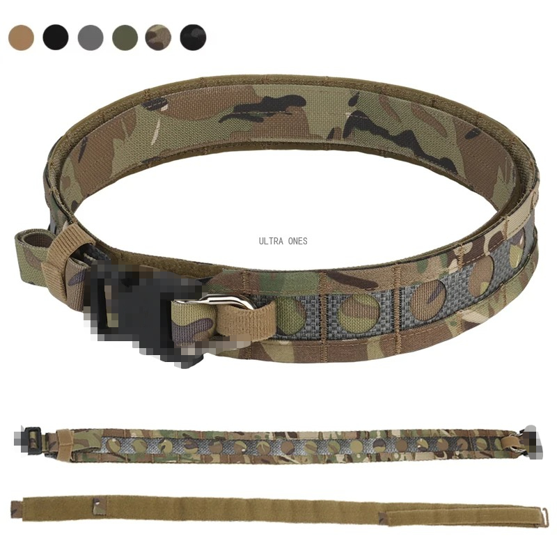 2in1 Tactical Double Layer Com - Tactical Combat Belt Quick Release Buckle 评论和价格