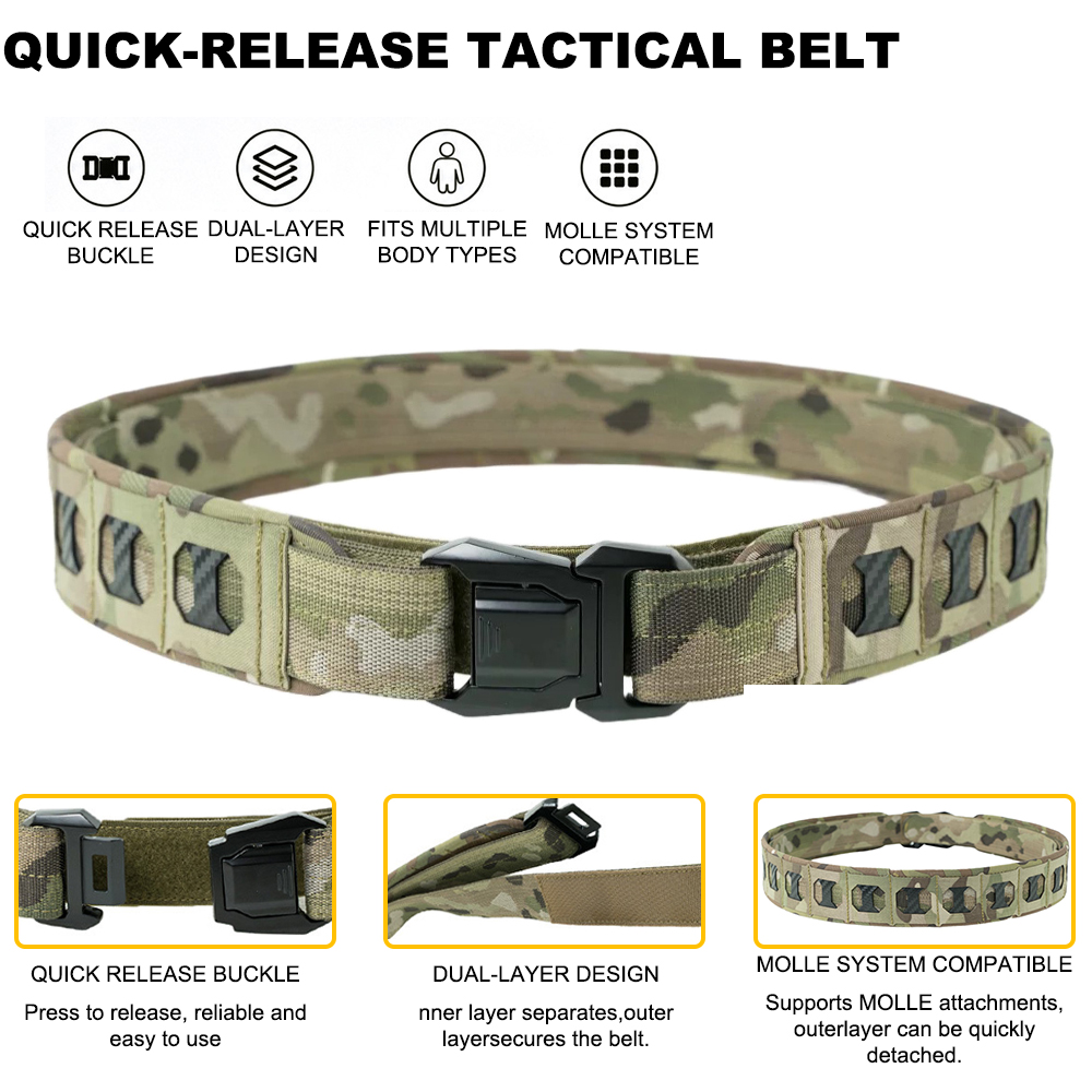 Tactical Belt 2 Inch Combat Li - Tactical Combat Belt Quick Release Buckle 评论和价格
